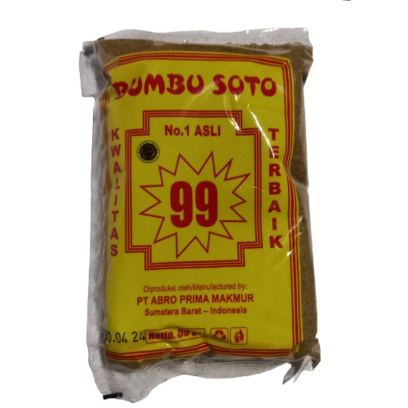 

Bumbu Soto cap 99 Toko Abadi 50 gr