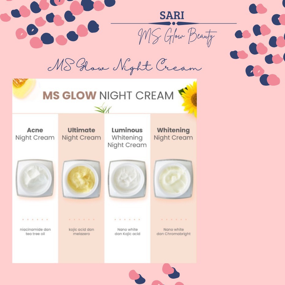 

[SARI] MSGLOW NIGHT CREAM