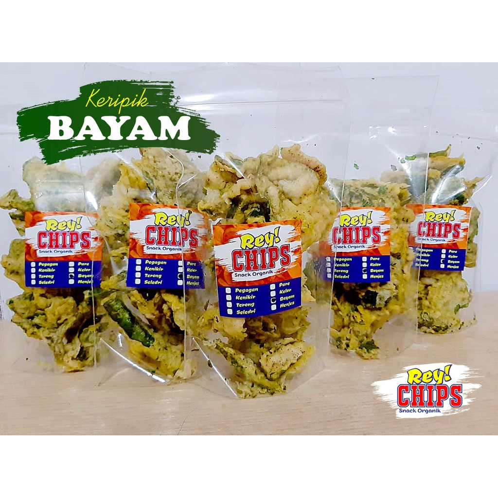 Keripik Bayam Snack Organik Kripik Sayur Kemasan 50gr Shopee Indonesia