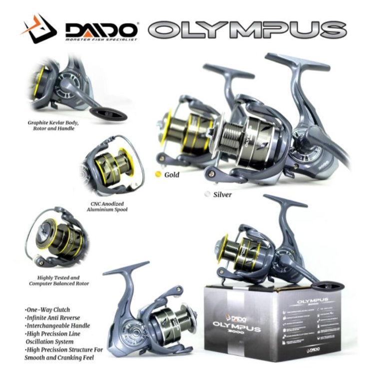 REEL PANCING DAIDO OLYMPUS 1000/2000/3000/4000 ULTRA SMOTH