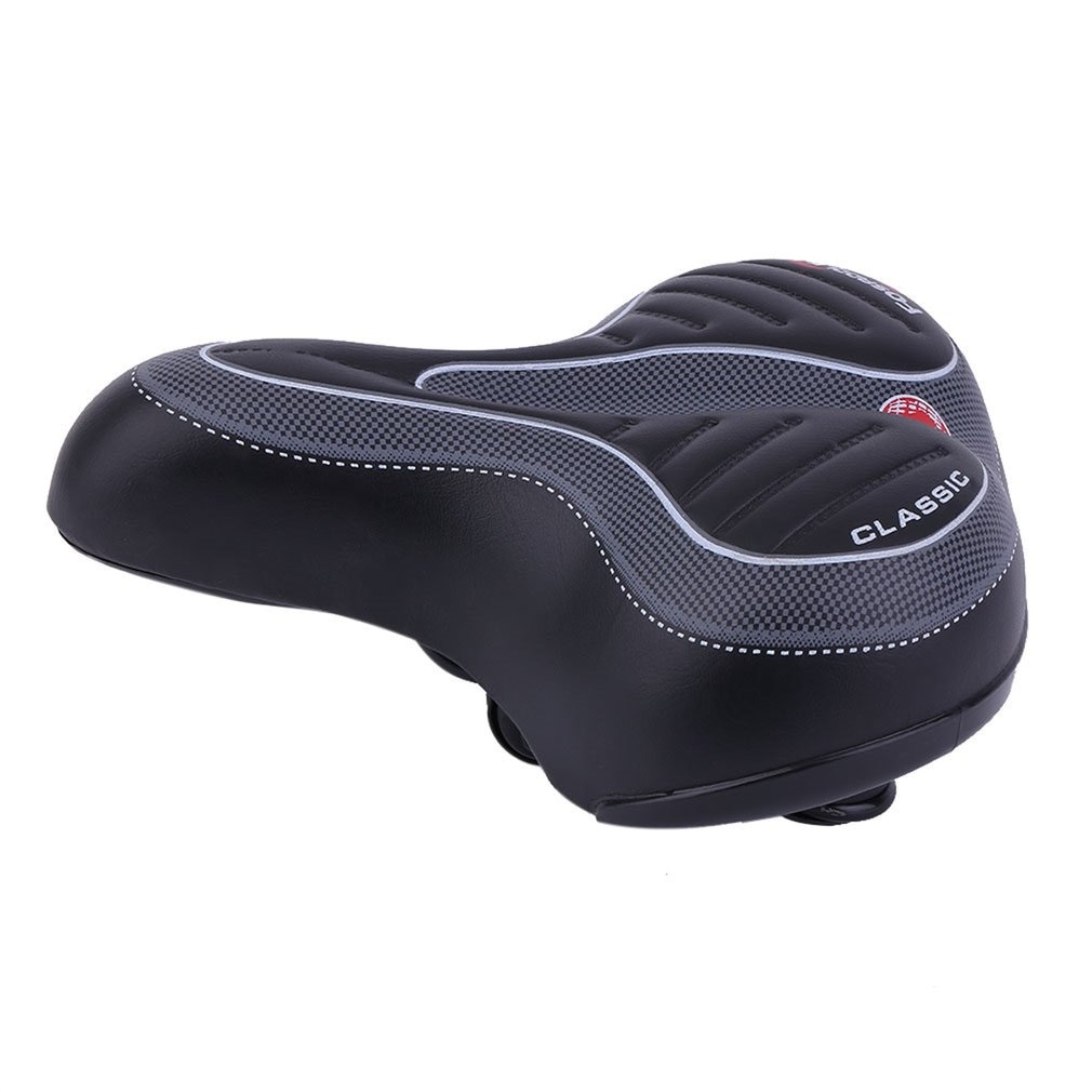 VERDENERGIA Sadel Sepeda Comfortable Shock Absorption with Tail Warning Reflective Tape - SX188 - Bl