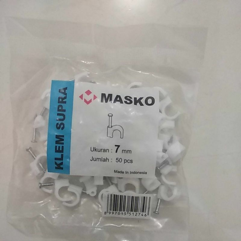 Klem Kabel no 7 paku beton asli merk Masko / Akira