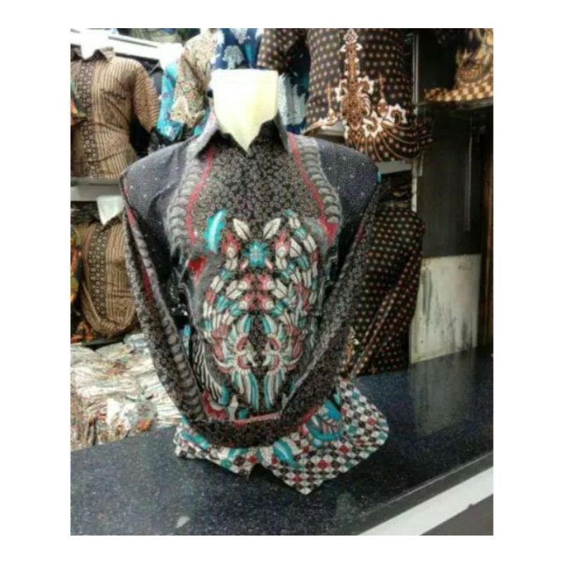 kmeja batik pria lengan panjang