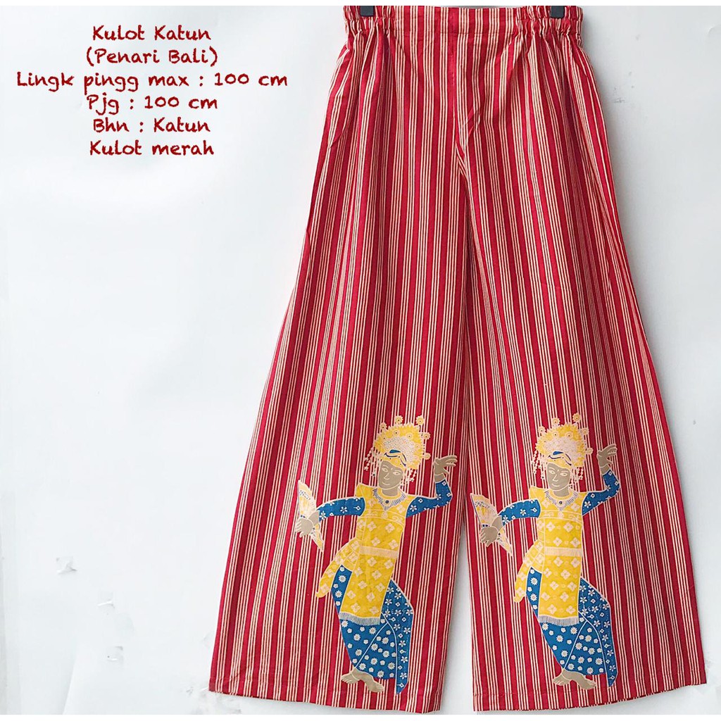 CELANA BATIK | BAWAHAN BATIK MODEL PALAZO KULOT PANJANG - LANGITJUA BATIK SOLO