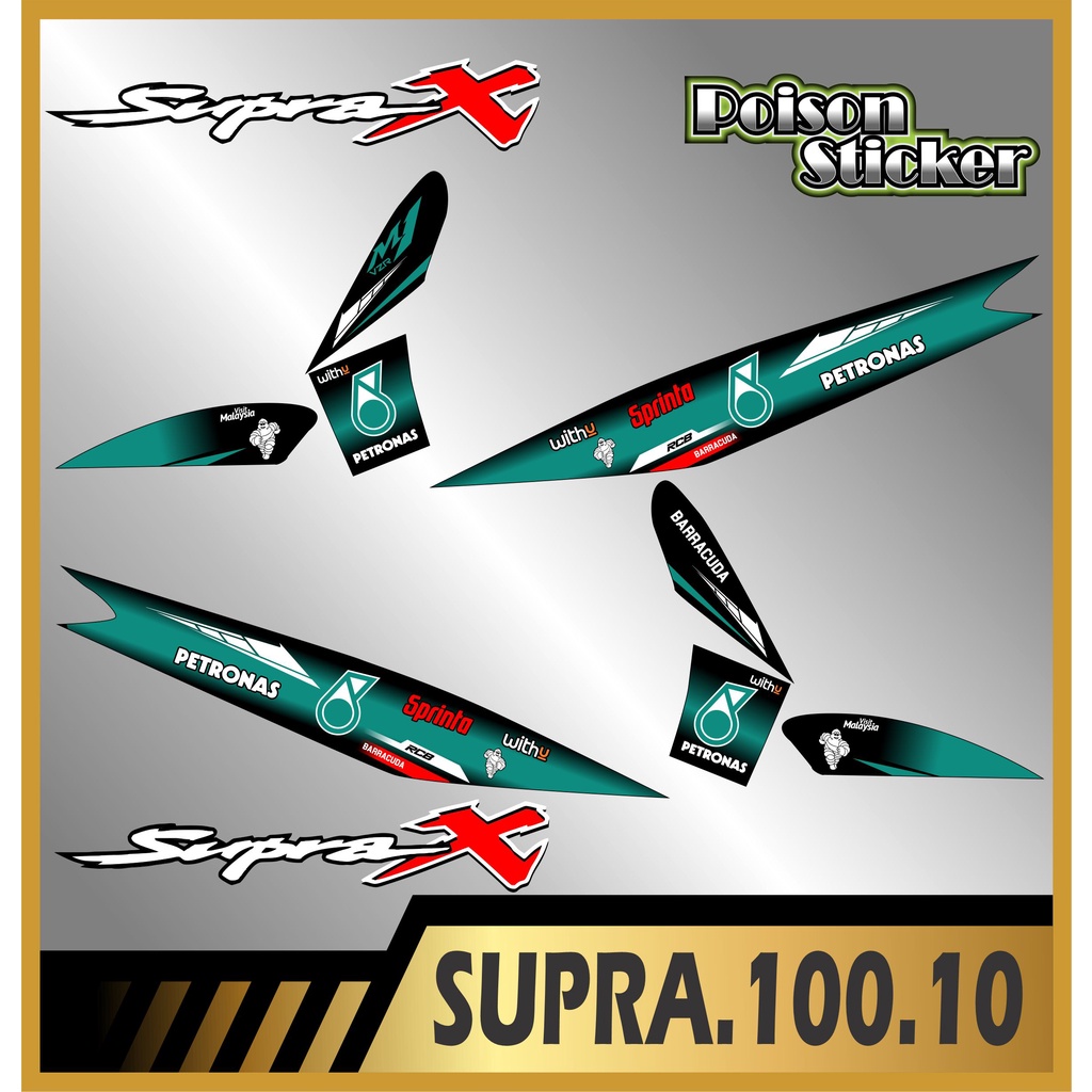 Stiker Striping SUPRA 100 Striping List HONDA SUPRA 100 code 10