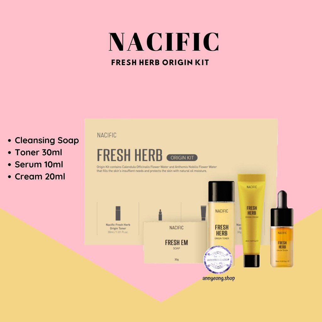 Jual NACIFIC FRESH HERB ORIGIN KIT / TRIAL KIT FRESH HERB / TRAVEL KIT