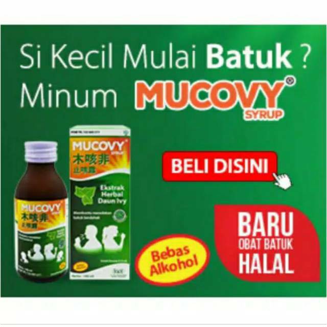 

MUCOVY SYRUP Batuk Daun Ivy 100 ML