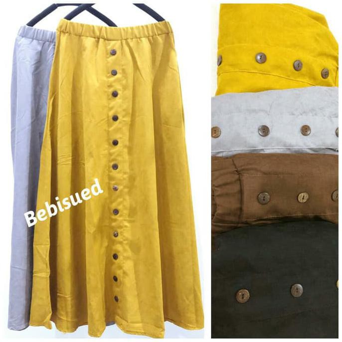 Rok button - Abu-abu Muda