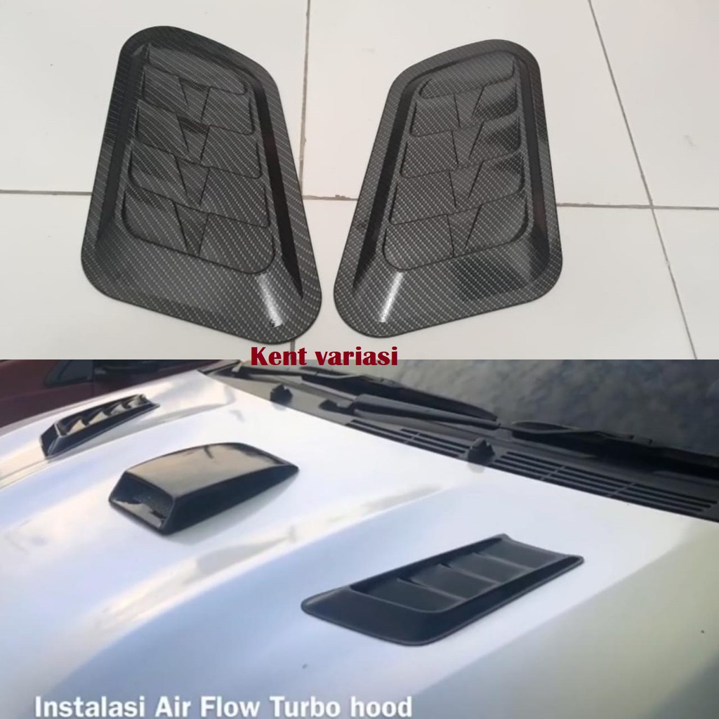 Air Scoop Turbo Hood Carbon Mobil Universal