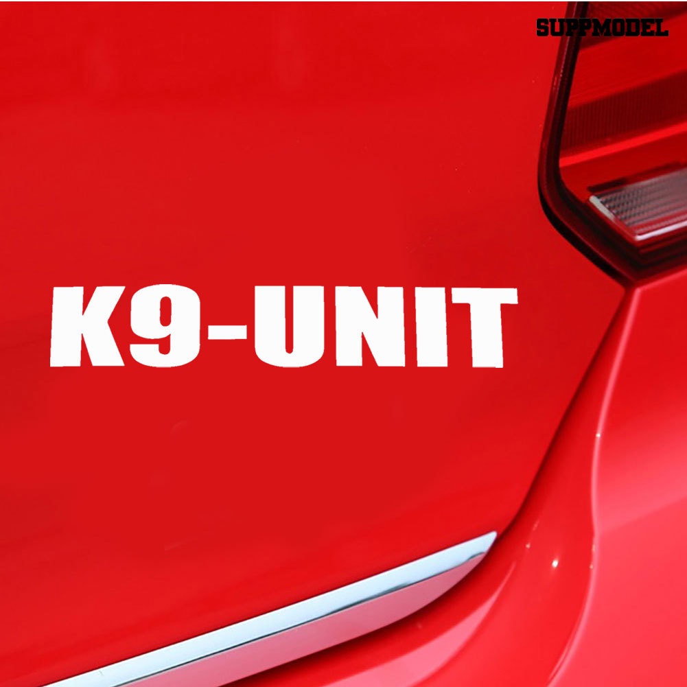 Stiker Decal Reflektif Motif Tulisan K9 Unit Untuk Dekorasi Body / Jendela Mobil