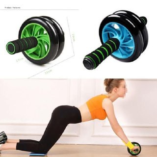 [IMPORT] - AB WHEEL/AB ROLLER/DOUBLE WHEEL/ALAT SIT UP/ALAT GYM BONUS MATRAS ALAT PEMBAKAR LEMAK 009