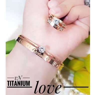 Titanium cincin gelang wanita r233