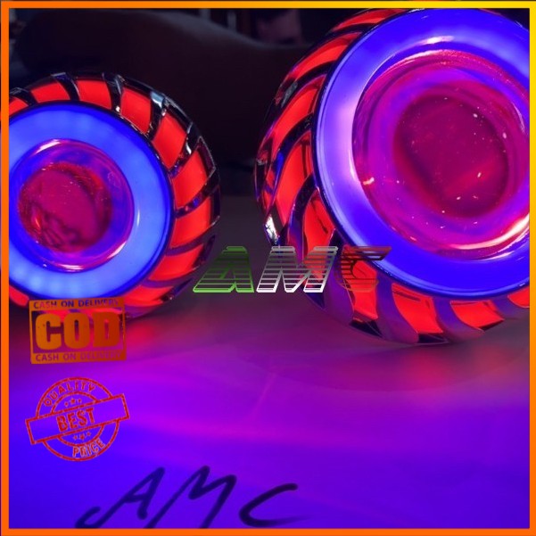 Lampu Projie - Lampu Depan Baling-baling Diagonal Kipas Hi Lo (Mini/Large/High-low) Flash 3 Mode