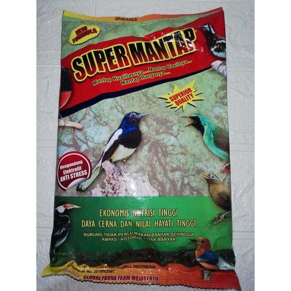 Superfit Super Mantap Voer Pur Pakan Burung Murai Wambey Jalak Cucak Cendet