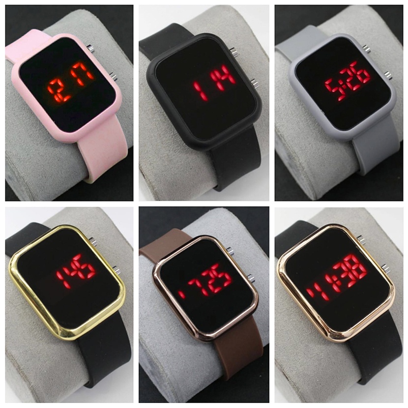 [Murah Lebay] LED WATCH 2923 Jam Led Watch Wanita Jam Tangan Rubber Digital