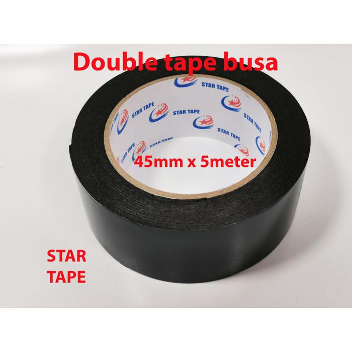 

Double Tape busa 45mm x 5m star tape double tape foam lakban isolatip