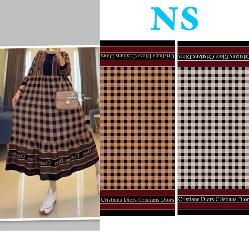 TERMURAH DIORA BENTE DRESS GAMIS WANITA