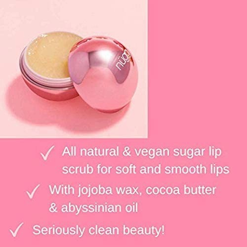 nugg lip crush vanilla lip exfoliator moist natural vegan lip scrub