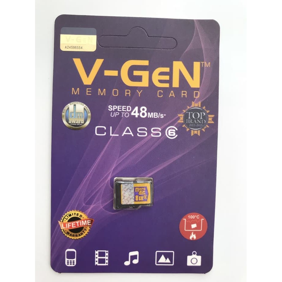 Sandisk - Memory Card - Microsd Card V-Gen Micro Sd 8 Gb Memory Card Hp | Vgen Microsd 8Gb Original
