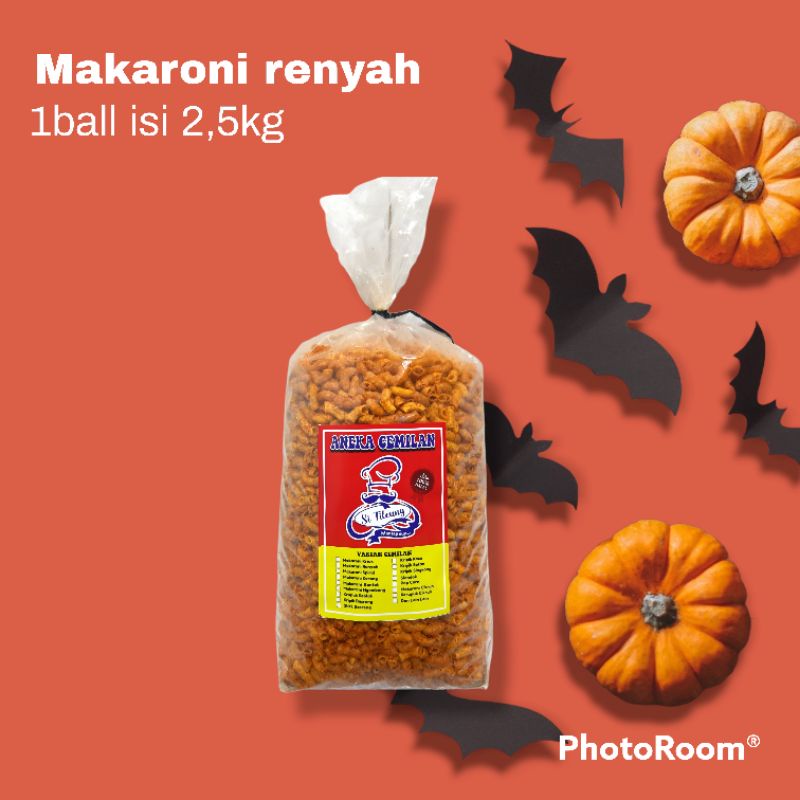 

makaroni renyah si tileung 1 ball isi 2,5kg/grosir aneka cemilan bandung