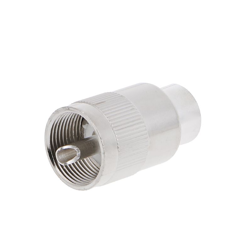 Cre UHF Male PL259 Plug Solder RG8 RG213 LMR400 Konektor Kabel 7D-FB Silver