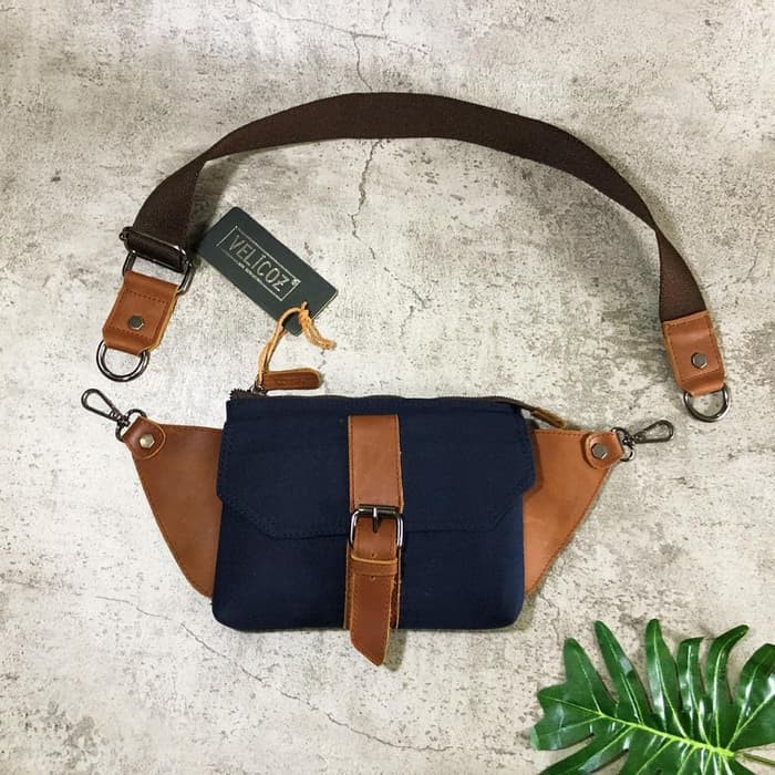 VELICOZ - TAS PINGGANG UNISEX / TAS VINTAGE BAHU KULIT