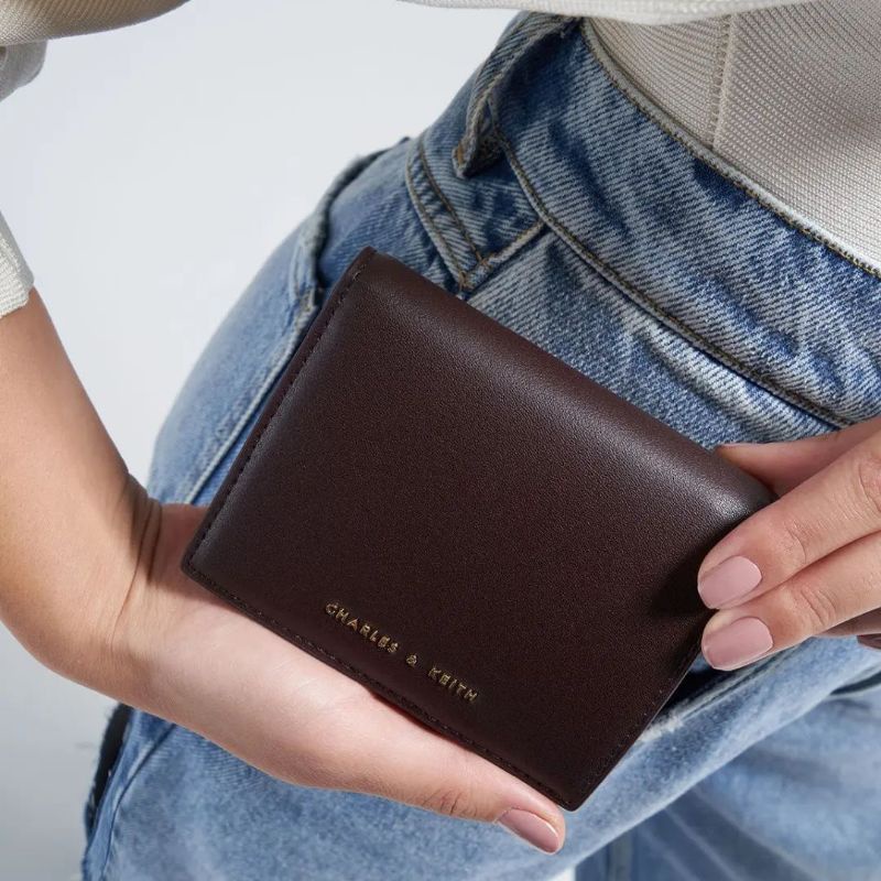 9.9 SALE | CK Evelynn Snap Button Mini Wallet