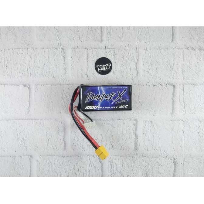 ThunderX 120C 1000mah 22.2V 6S Lipo Battery XT60