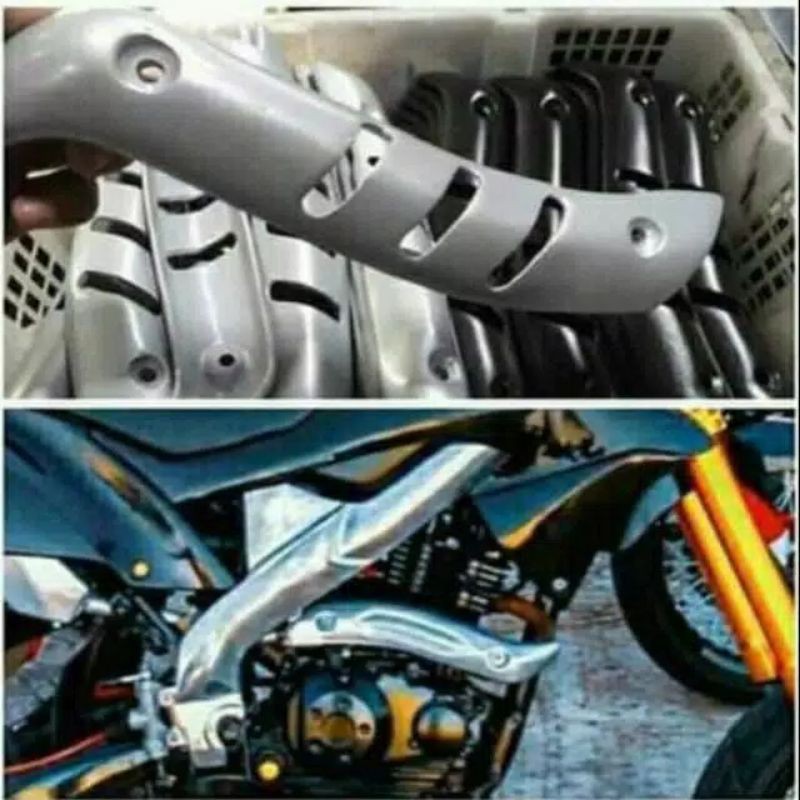 Cover Leher Kenalpot KLX & CRF 150L