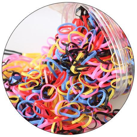 T&amp;Y  Karet Ikat Rambut Anak kemasan toples isi 1000 pcs Import #Bisa COD
