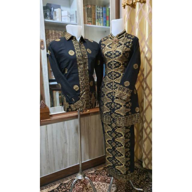 Baju songket palembang baju pesta realpict