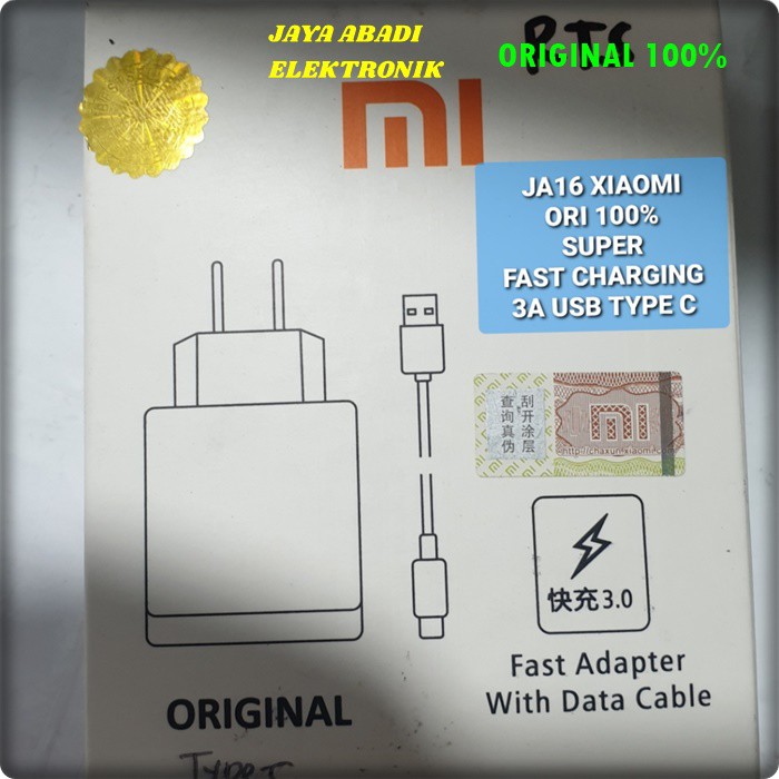 J16 XIAOMI 3A USB TYPE C SUPER FAST CHARGING QUALLCOM QUICK ADAPTOR TRAVEL MULTI AUTO ID  CAS CASAN HANDPHONE ANDROID QUALLCOM UNIVERSAL MULTI ORIGINAL VOLT GADGED BISA UNTUK SEGALA MEREK HANDPHONE YOLT GADGET