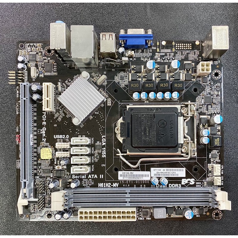 Motherboard Intel ECS H61H2-MV LGA1155 DDR3 Second