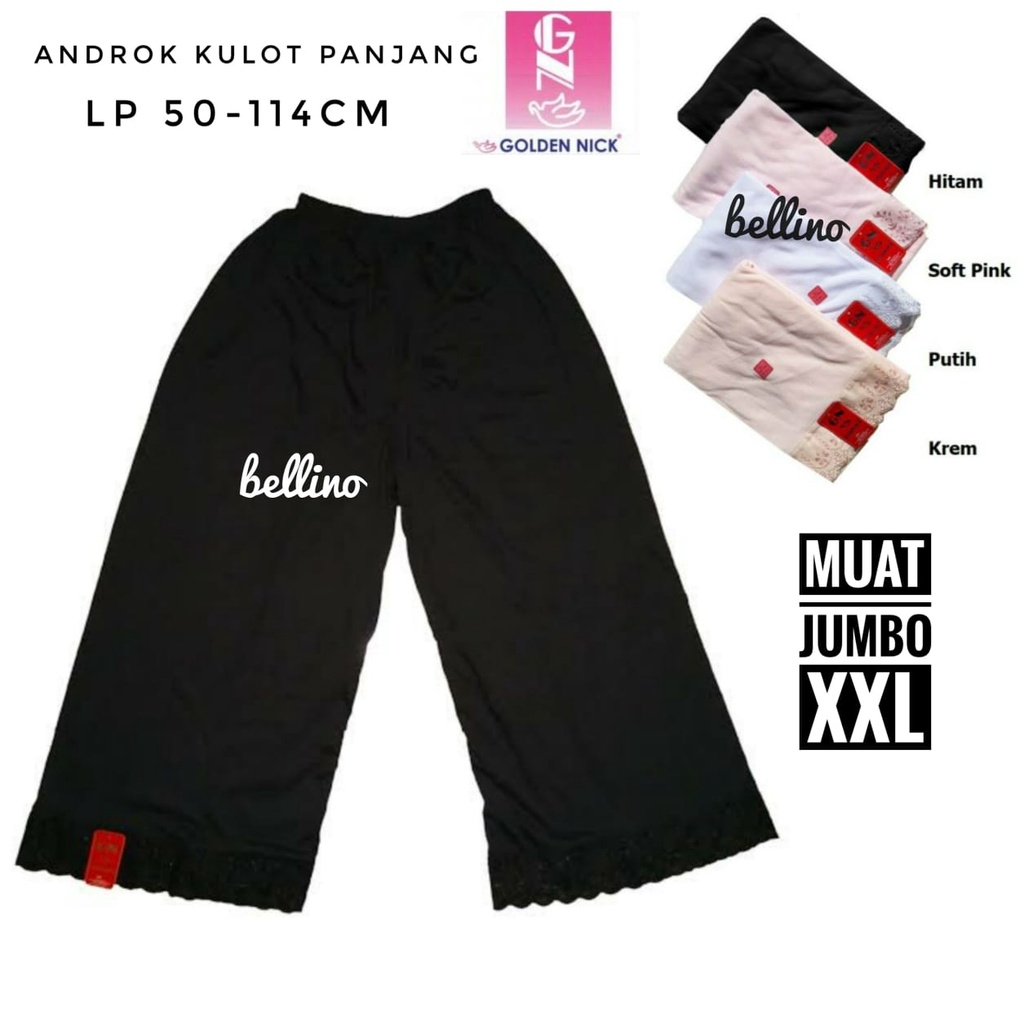 Bellino - Dalaman Celana Wanita Androk Celana Panjang Merk Golden Nick / Celana Kulot Dalaman Gamis