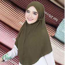 HIJAB BERGO MARYAM PLISKET TALI DIAMOND GRADE A