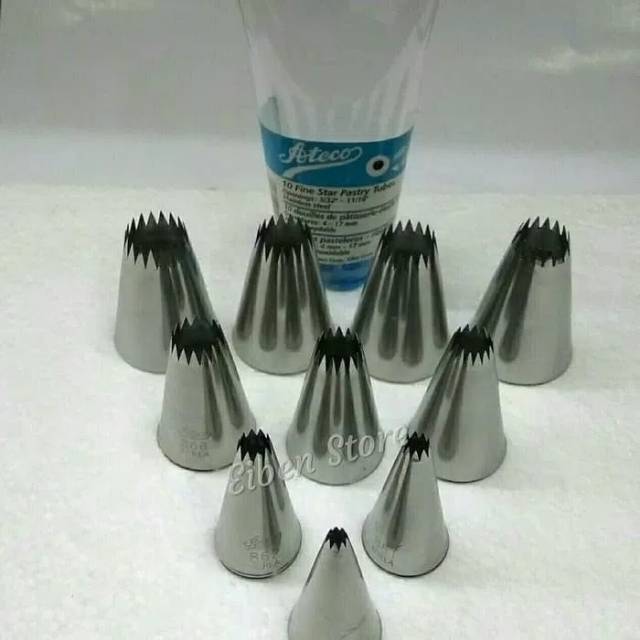 

Ateco Tubeset- 870 French Star Tube set-10