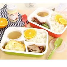 Tempat Makan Boxes 4 Sekat Lunch Box Kotak Makan Sup Bekal Nasi