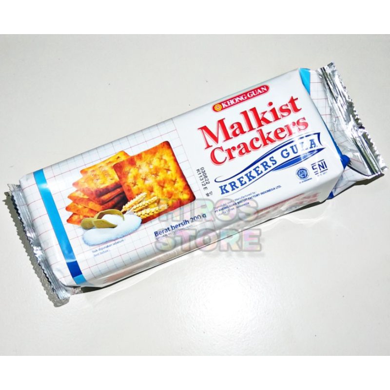 

Khong Guan Malkist Crackers Gula 200gr Krekers • Bahan Kue Tape