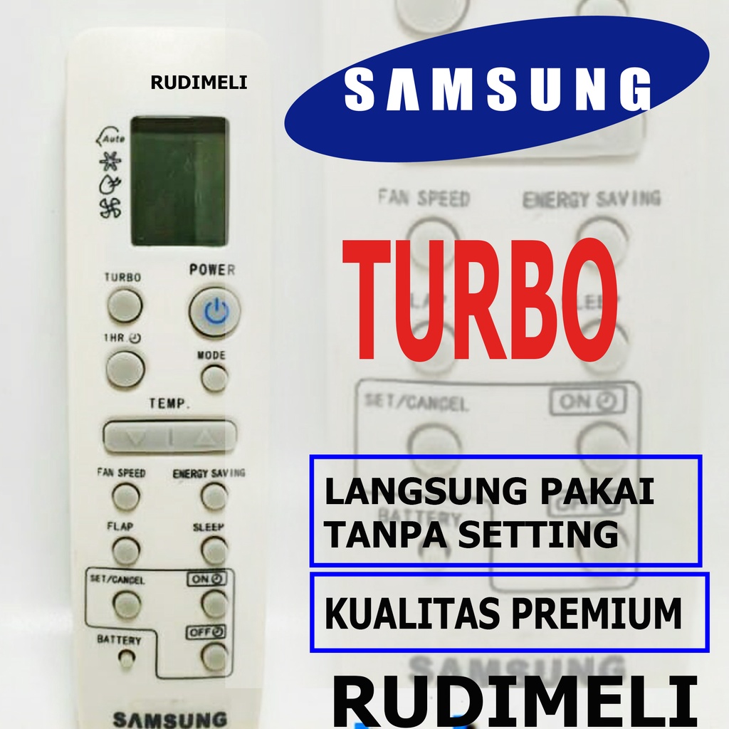 REMOTE AC / REMOT AC SAMSUNG TURBO TANPA SETTING/ LANGSUNG PAKAI