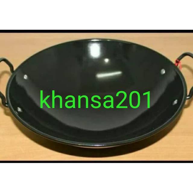 Wajan / kuali hitam enamel 40 cm