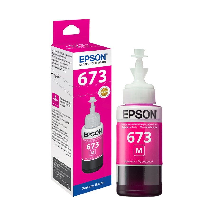 TINTA EPSON 673 BLACK, CYAN, MAGENTA, YELLOW, LIGHT CYAN, LIGHT MAGENTA RESMI ORIGINAL INK ORI