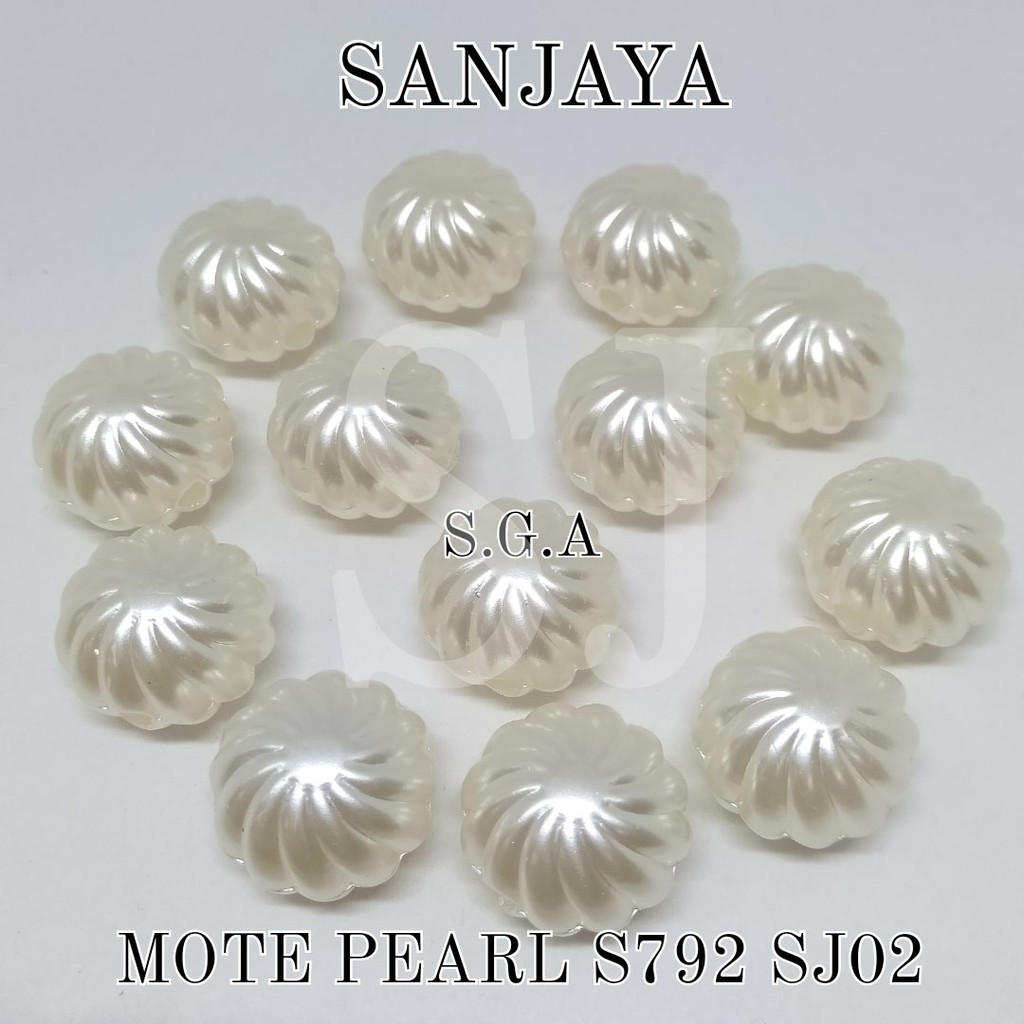 MOTE PEARL / MANIK BUNGA AKRILIK / MANIK PEARL BUNGA / MOTE PEARL BUNGA S792 SJ02