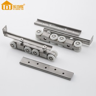 Ledang stainless steel menggantung roda 8 roda pintu geser Ledang stainless steel menggantung roda 8 roda pintu geser