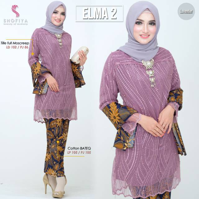 Elma 2 Set (free slendang) by Shofiya