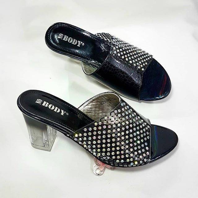 No Body/ Sandal pesta/ Sandal tumit/ sandal pesta wanita/ Sandal block heel