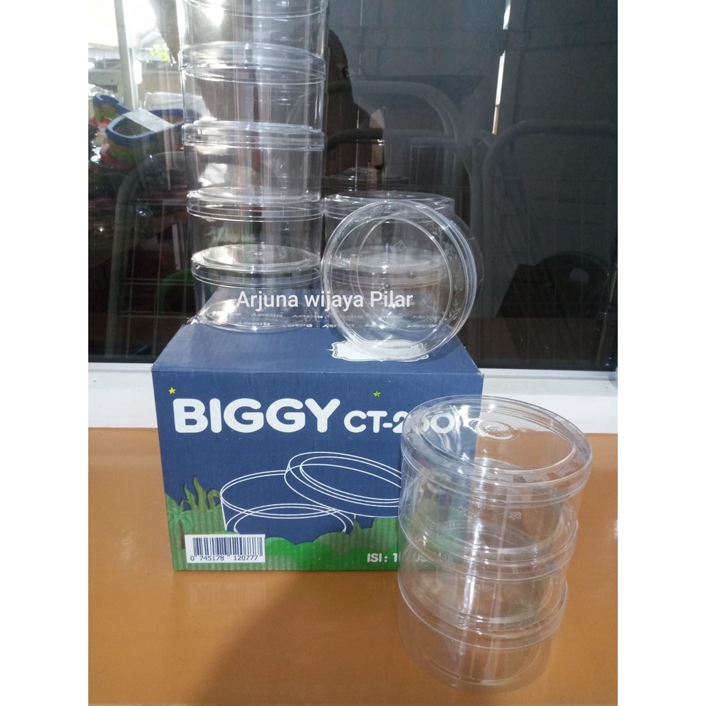 Toples Lebaran Biggy CT-250/500gr - Toples Kue Kering Best Produk! +Bubblewrap&amp;Kardus