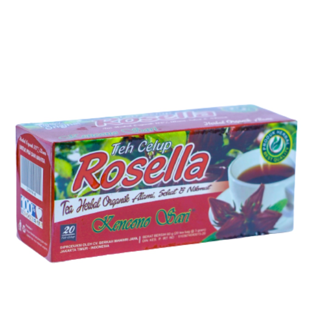 

Teh celup bunga Rosella Rosela Herbal Kencono Sari Asli Original