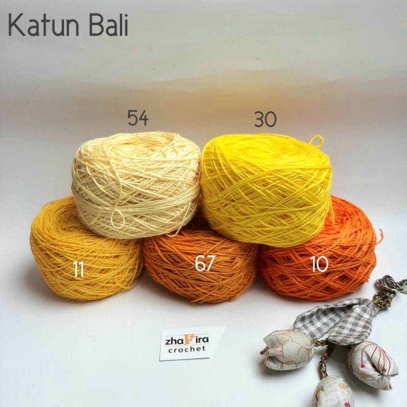 Benang rajut, katun bali, benang katun, ply kecil, small ply lembut part 1/2