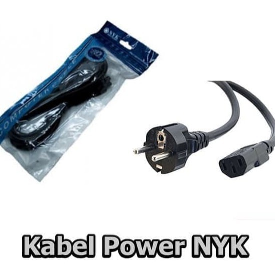 Kabel power supply psu Pc nyk 1.5m 0.75mm - Cable power cord to c13 1.5 meter for cpu monitor