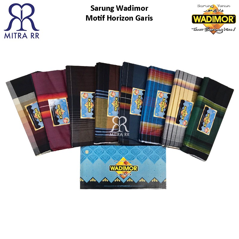 Sarung Wadimor Motif Horizon Garis / Horizon Gradasi Sarung Tenun Dewasa Grosir / Ecer